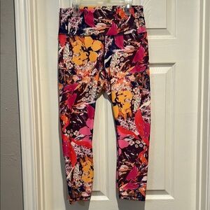 Fabletics Colorful Abstract Print Leggings